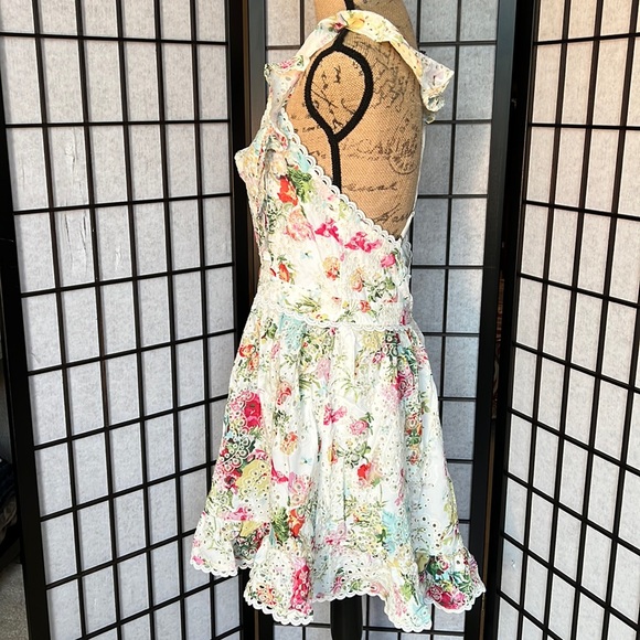 Saints + Secrets Floral Eyelet Dress Cottage Core Retro - Picture 5 of 12